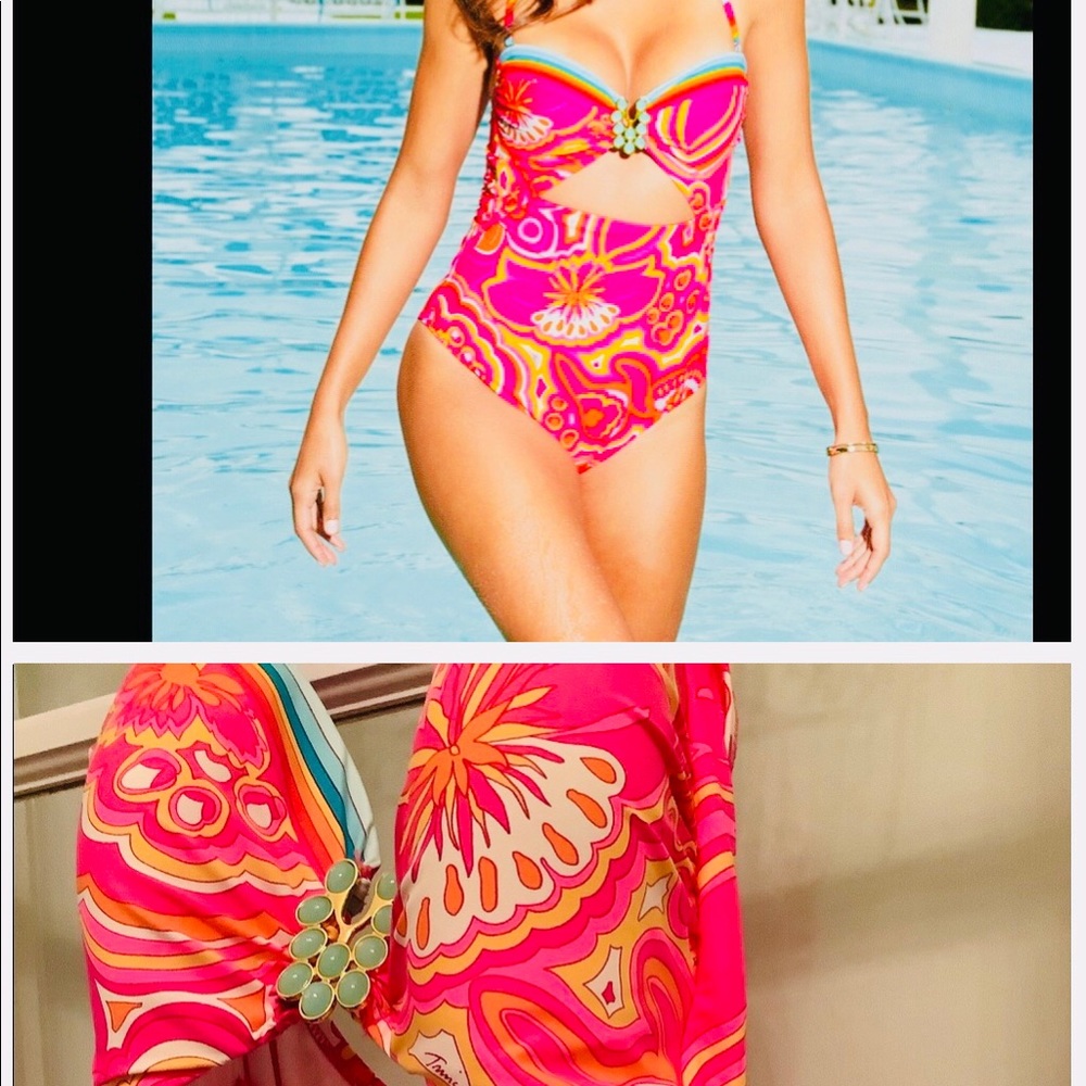 Beautiful Trina Turk one piece suit amazing !